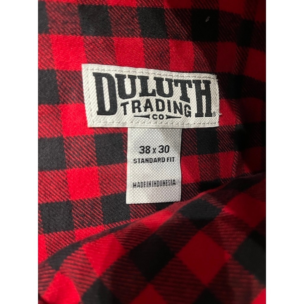 NWT Duluth Trading Co Doubleflex Black Jeans Work Flex Standard Fit 38x30 - Picture 6 of 12